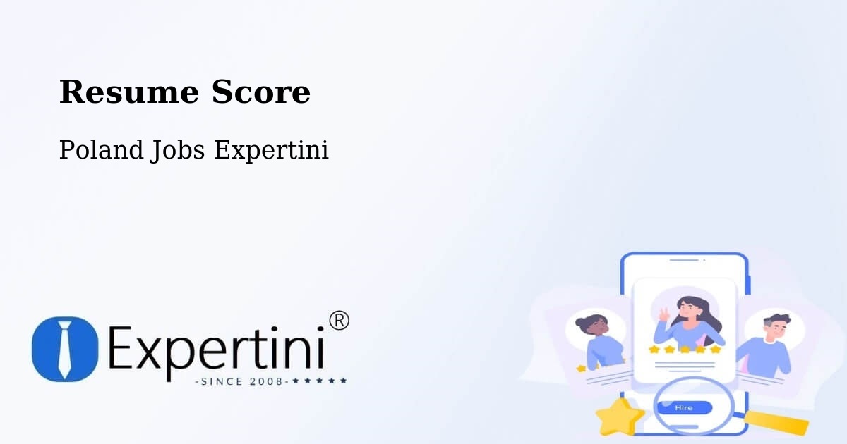 Resume Score & Job Description Match Tool – Narol - Poland Jobs Expertini